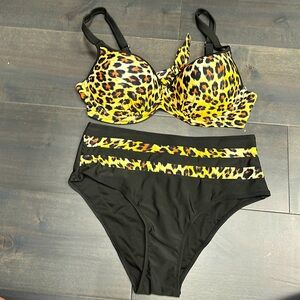 Leopard print bikini